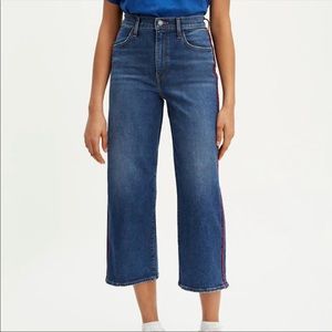 Levi’s cropped wide leg jeans